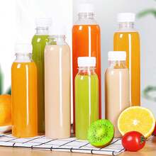 1 buc sticlă transparentă din plastic, sticlă goală de apă minerală, sticlă de băuturi, sticlă de ceai cu lapte la pachet, sticlă de suc pentru influenceri, sticlă multifuncțională (capac de sticlă aleatoriu) - Multicolor - Vizualizare 5