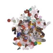 Assorted Natural Crystal Crushed Stones Mix - Multi-Color Crystal Mix, Size: 0.5-0.9cm/0.19-0.47in, Hole-Less, For Aquarium Decor, Terrarium Filler, Potted Plant Decor, Jewelry Making And Wishing Bottles - Multicolor - View 6