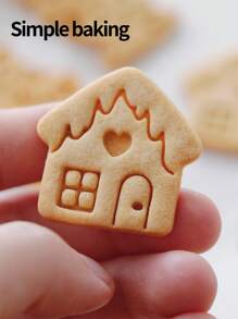 سلسلة عيد الميلاد المصغرة قطاعة البسكويت، قالب بسكويت للأطفال والوالدين، (شجرة عيد الميلاد، رجل الثلج، نجمة الثلج، بيت الزنجبيل) طابع بسكويت بنمط كرتوني، ديكور عيد الميلاد، قالب تشكيل البسكويت لتزيين الكيك، أداة صنع الحلويات، ديكورات عيد الميلاد، بيجامات عيد الميلاد، هدايا عيد الميلاد، ديكور عيد الميلاد