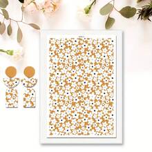 DONQE 美丽植物图案印花水转印纸，制作软陶瓷耳环，双面水粘土转印贴纸 DIY 手工模具