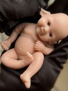 1 PC 6 Inch Super Mini Silicone Girl And Boy Super Soft Touch Painted Newborn Reborn Baby Doll Can Be Bathed In Water Best Gifts For Kids' Birthday, Festival Like Thanksgiving, Halloween And Christmas