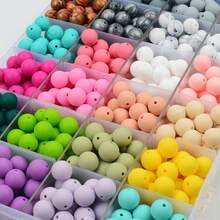 Silicone Beads 9/12/15mm Gritty Transparent - 105pcs DIY Jewelry Making Beads For Bracelets, Necklaces, Keychains, Shockproof & Durable Craft Beads