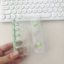 M5 活页夹 Kpop 收藏书，马卡龙 5 孔封面，DIY 10 件套，45 张网格/空白/线补充纸，活页垃圾日记本手记 - 彩色 - 查看 19