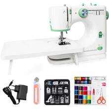 12-Stitch Mini Sewing Machine - Multifunctional Household Sewing Machine With Extension Table, EU Plug - Ideal For Creative Sewing Projects And Versatile Applications - EU E Type Plug(220-240V) - View 2