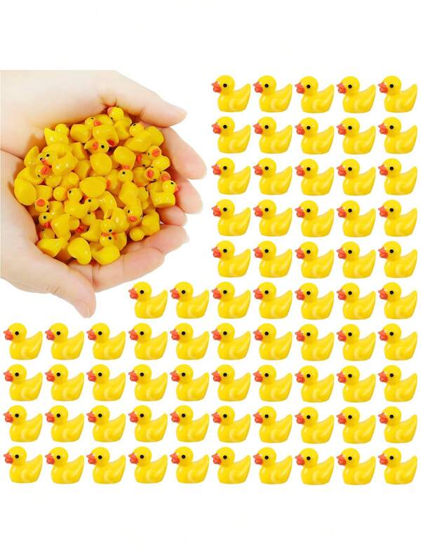 1pc/20pcs/50pcs Color Glow In Dark Duck, Mini Duck, Duck Toys Set,Mini Luminous Resin Ducks For Crafts, Car Diy Creative Ornament, Cute Creative Handmade Duckling,Colorful Tiny Ducks Glow In The Dark Miniature Figures,Vibrant, Collectible, And Adorable Party Favors, Goody Bag Stuffers, And Easter Gifts,Christmas