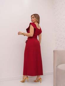 YING ZI Women's Cropped Set And Tailored Skirt By Marrant Claire De Lune Mode - Gỗ đỏ - Xem 4