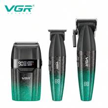VGR Hair Trimmer Professional 9000 RPM Trimmer Set Digital Display Reciprocating Shaver Electric Trimmer Men Clipper Digital Display Clippers Set Charging Model Barber Hair Clipper V-640 S3