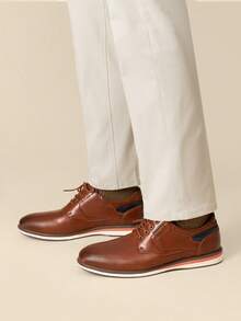 Men's Casual Dress Shoes - Brown - View 7