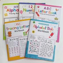 26 English Letters Tracing Workbook, 28 Pages Of A-ZAlphabet Practice Paper Learning English Exercise Book,ABC Writing Workbook Handwriting Workbook ForPreschool Kids, Toddler Boy Toys,GameBook.Book For Kids,Kid Learning