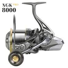 BILLINGS NGK PRO Saltwater Spinning Fishing Reel,8000-14000 Up To 33LBs Max Drag Big Game Fishing Reels,Aluminum Spool With Braid-Ready,Super Smooth Power Surf Fishing Reel - Silver - View 8