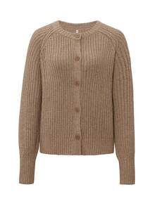 Women's Winter Y2K Long Sleeve Sweater Cardigan Warm And Comfortable Daily - Brown - View 3