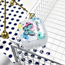 1pc Transparent Creative Cute Butterfly Design Soft Protective Case Compatible With Apple 1/2/3/Pro