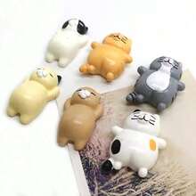 6 件可爱小猫冰箱贴，彩色树脂动物磁性白板贴，冰箱、办公室、厨房装饰磁铁，适合送给朋友和家人的礼物 - 彩色 - 查看 4