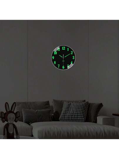 PC Glow In The Dark Wand Clock, Creative Silent Living Room Bedroom, Home Kitchen, Office Easter Friend "10" 12 "(No Battery) (Needs To Absorb Enough Verlichting Energy Shine) view 4
