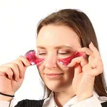 1/2pcs Reusable Gel Eye Patches, Cooling Gel Beads Eye Pads For Relieving Eye Fatigue And Stress, Cold/Hot Gel Eye Mask, Eye Care Beauty Eye Mask,School,Back To School,Travel,Travel Essentials,Home Essentials,Eye Mask,Sleep Mask - Multicolor - View 5