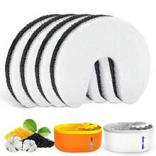Pet Water Fountain 6/12/18/24PCS Filters, Washable Replacement Filters With Triple Filtration System, Pet Drinking Fountain Filter For Cat Water Fountain