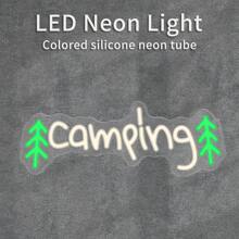1 件 USB 供电 LED 霓虹灯，开关控制，可壁挂，多用途，适用于卧室、游戏室、户外、派对 - 无需电池