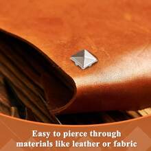 100/320pcs 10mm Square Pyramid Silver Punk Rock Jewelry Craft 4-Prong Metal Studs, Suitable For DIY Leather Rivet Nails, Bags, Clothes, Shoes Metal Square Rivets