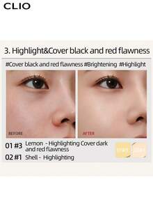 Clio K-Beauty KILL COVER FOUNWEAR 遮瑕調色盤，5色遮瑕混合盤，適用於黑眼圈、瑕疵、臉部膚色校正，質地柔軟平滑，敏感肌可用，輕盈、全遮瑕、保濕、提亮，淺沙色 - #DELIGHT - 查看 6