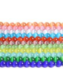 1 buc Mărgele de Piatră Lunii, Mărgele Libere din Cristal Alb, Mărgele Transparente Ochi de Pisică, Mărgele Autentice din Piatră Lunii, Mărgele Rotunde Netede DIY, Potrivite pentru Confecționarea de Bijuterii, Brățări, Brățări de Gleznă, Coliere, Cercei, Bijuterii Artizanale, Ideale pentru Cadouri de Sărbători, Cadouri pentru Înapoi la Școală, Halloween, Crăciun