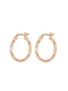 1對女士S925銀圓形幾何扭曲耳環，優雅多變的耳飾，適合日常或派對慶典禮物 - 耳環 - 查看 8