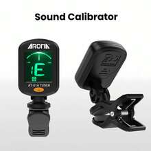 Milky Way Clamping Guitar Tuner, Suitable For Tuning Accessories For Ukulele/Bass/Folk Guitar, Plastic Multi-Functional Musical Instrument Tuner, Violin//Guzheng/Pipa/Dizi/12-Tone Equal Temperament Multi-Functional Tuner - Black - View 6