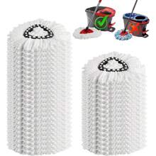 20Pack Spin Mop Replacement Heads Microfiber Spin Mop Refills For EasyWrin 1Tank System 360° Microfiber Replacement Mop Head Machine Washable Spinning Mop Replace Head For Easy Floor Cleaning - 20個 - 查看 1