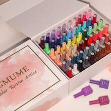 Set de 120 piezas de 15ml de esmalte de uñas en gel, serie de 120 colores con acabado brillante otoñal. Esmalte semipermanente con glitter y lentejuelas. Kit de esmalte UV resistente a remojo para manicura y diseño de uñas