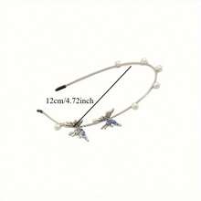 Butterfly Metal Thin Edge Headband Super Fairy Light Luxury High-End Headband Fairy Exquisite Headdress Hair Accessories - 蝴蝶 - 查看 4