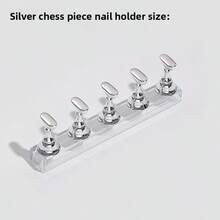 Suport de prezentare magnetic acrilic pentru unghii, suport holografic Aurora pentru vârfuri de unghii