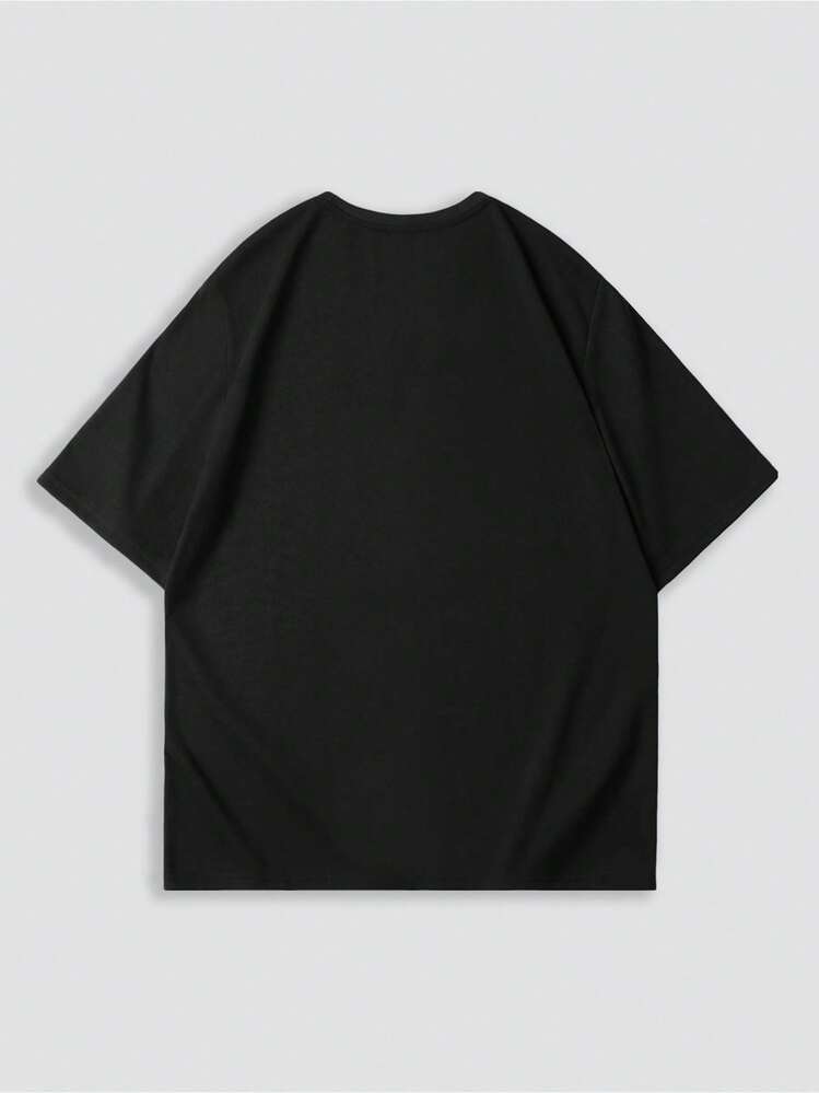 Men's 100% Cotton Casual Crew Neck T-Shirt With Vibrant Homies Graphic Print – Short Sleeve, Soft & Comfortable, Ideal For All Seasons - 白色 - 查看 2