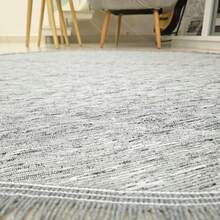 Round Rug 1.40x1.40 Centerpiece For Living Room Bedroom - Xám - Xem 4