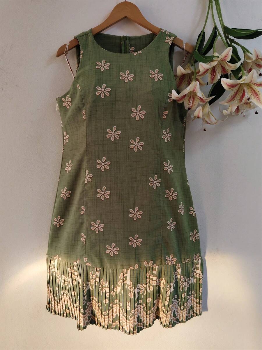 Women's Dress - Verde militar - Ver 1