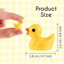 10/20/50/100 piezas Mini Patos de resina, figuritas de patos pequeños a granel para decoración de casa de muñecas en miniatura, accesorios, jardín, acuario, macetas, decoración DIY, juguetes, decoraciones de fiesta, habitación, jardín y festival, recuerdos de fiesta