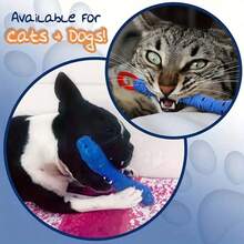 1 pieza Palito masticable duradero para la salud dental de mascotas - Juguete de limpieza dental para perros y gatos de color azul y verde, hecho de material de goma termoplástica, apto para todas las razas, promueve una masticación saludable y tiempo de juego