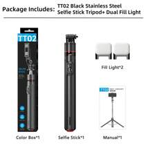 AXNEN 68.89 英寸便携式自拍杆，自动弹出式稳定三脚架，带手机支架，360°旋转，可拆卸手机支架，多功能可伸缩手机三脚架，带磁吸遥控快门，兼容智能手机/相机/GoPro