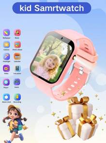 ERUN 2025年新款儿童智能手表，儿童游戏手表，18款趣味游戏，1.83英寸触摸屏，超低功耗芯片，计步器，拍照，手电筒，闹钟提醒，相机，相册，日历，计步，倒计时，计算器，秒表，手电筒灯， - 彩色 - 查看 5