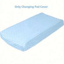 1 件婴儿尿布垫套，柔软舒适的尿布台垫套，毛绒尿布垫套 - 彩色 - 查看 10