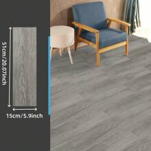 10pcs/Set 51cmx15cm 3D Gray Wood Grain Self-Adhesive Floor Mat Easy Peel Stick Wallpaper Sticker- Easy Installation, Vinyl Resin, Non-Slip, Perfect For DIY Projects, Furniture Surface Renovation, Bedroom, Bathroom, Living Room, Kitchen Wall Decor, Bedroom Wall Decor Modern Wall Decor Easy Installation Mat, Wall Decorations