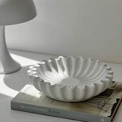 Smyckesbricka i harts, dekorativt molnbricka för damer, ringhållarbricka, söt smyckesbricka, estetisk rumsinredning, vita badrumsbänktillbehör, minimalistiska badrums- och heminredningstillbehör, modern heminredning, lämplig för vardagsrum och sovrum, mittdekor, mors dag-present, examenspresent, bröllopsdekor