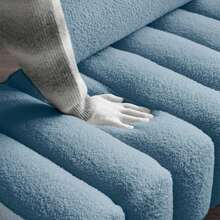 53.2in Width Modern End Of Bed Sofa Stool Fabric Upholstered 2 Seater Sofa Footrest Window Long Stool With Gold Metal Legs For Bedroom Living Room