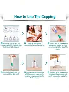 مجموعة كاسات التدليك 24/18/12/6 قطعة، أداة تدليك الأجزاء الجسدية، كاسات التدليك الصينية مع مضخة وشفط، تقليل كتلة الدهون وتهدئة العضلات، تستخدم للتدليك والراحة، تحسين محيط الخصر، علب تدليك الجسم، طالبي الصحة، تحسين الدورة الدموية، تقنيات الاسترخاء، تخفيف الإجهاد، ماساج الجسم المثالي