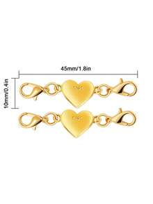2 Piezas Broches Y Cierres Magnéticos Para Collar, Extensor De Collar Magnético, Ayuda De Cierre Para Collar Y Extensor De Pulsera Para Hacer Joyas - Multicolor - Ver 16