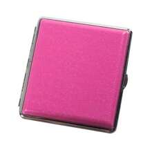 1pc 20 Slot Leopard Print Cigarette Case, Creative New Metal & Leather Simple Crush-Proof Portable Cigarette Box, Unisex Gift, Smoking Accessories, Cigarette Storage, Cigarette Holder Case