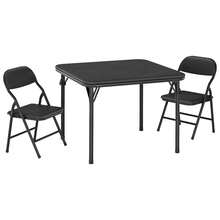 Kids Folding Chairs - Black - View 2