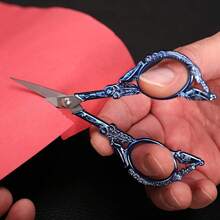 Sewing Embroidery Scissors Small Vintage Sharp Scissors – Small Vintage Sharp Detail Shears For Craft, Artwork, Needlework Yarn, Handicraft DIY Tool, Thread Snips, 4.6in Rainbow Bird Style