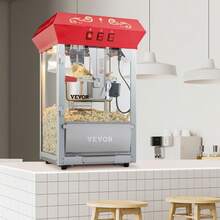 Popcorn Maker, 8 Oz Countertop Popcorn Machine, 850W, 48 Cups, Red - 查看 1