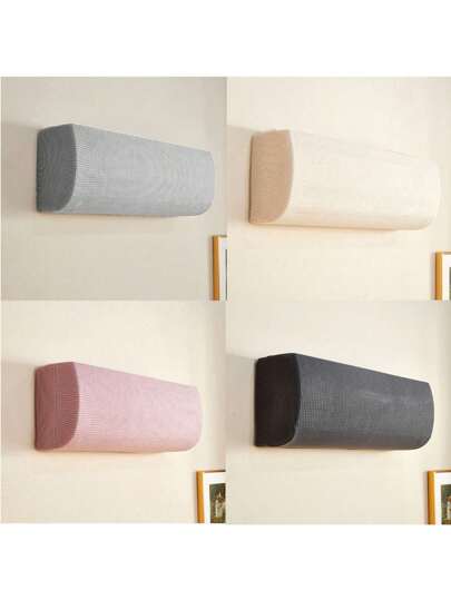 1pc Home Air Conditioner Dust Cover, Universal Seasonal Storage Protective Cover, Air Conditioner Full Cover With Sun Protection And Insect Protection, Elastic, Full Wrap-Around AC Cover, Multi-Model Universal Elastic Slipcover, Minimalist Solid Color, Available In Various Colors