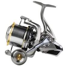 BILLINGS NGK PRO Saltwater Spinning Fishing Reel,8000-14000 Up To 33LBs Max Drag Big Game Fishing Reels,Aluminum Spool With Braid-Ready,Super Smooth Power Surf Fishing Reel - Silver - View 2
