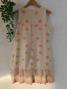 Plain  Dress With Fake - Beige - Ver 2